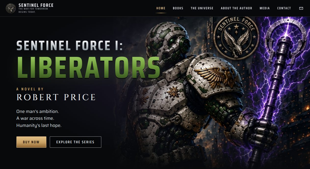 Sentinel Force — live book-series site by author Robert Price